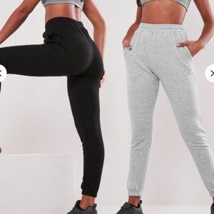 Missguided Black and grey two pack basic joggers